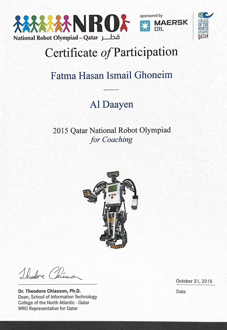 Robotic-Certificates